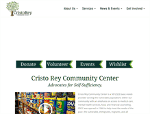 Tablet Screenshot of cristoreycommunity.org